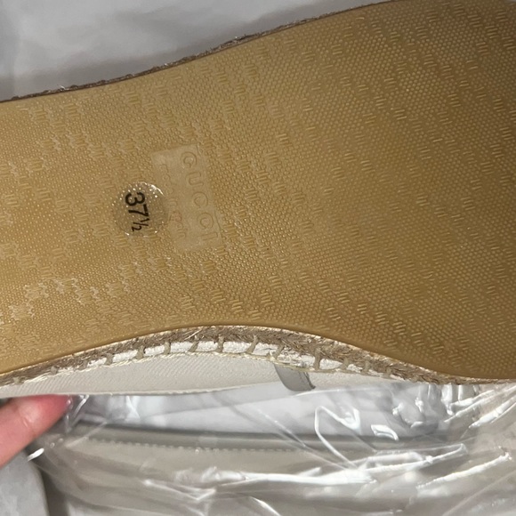 Gucci Espadrilles White size 37 1/2 - Picture 4 of 5